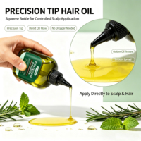 Huile Essentielle Bio de Romarin et Menthe pour Fortifier les Cheveux, Huile de Croissance Capillaire OEM ODM, Romarin et Menthe pour la Croissance des Cheveux