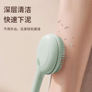 Электрическая щетка-массажер для спины, перезаряжаемая через USB, водонепроницаемая (IP67), 4 скорости и 2 насадки для глубокой очистки и расслабляющего массажа - Product Image 6