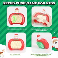 Rapide rapide Push jeu Fidget jouets Pop jeu portable bulle Console de jeu jouet éclairer sensoriel Fidget jouets de noël pour les enfants