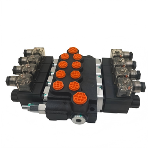 Vanne de commande directionnelle hydraulique Huamao à 4 bobines 50L/min avec télécommande sans fil |   Action double 12V/24V 1 an - Product Image 4