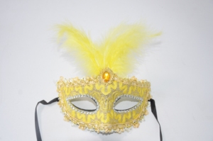 All'ingrosso giallo artigianato a buon mercato pollo luminoso fantasia decorazione mascherata viso piuma d'oca maschera <span class=keywords><strong>per</strong></span> <span class=keywords><strong>Halloween</strong></span> - Product Image 5