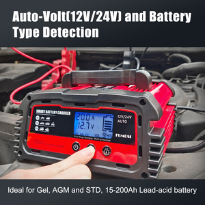 <span class=keywords><strong>Chargeur</strong></span> de <span class=keywords><strong>batterie</strong></span> plomb-acide intelligent automatique 12V 24V 20A <span class=keywords><strong>Chargeur</strong></span> de <span class=keywords><strong>batterie</strong></span> de voiture portable Mainteneur <span class=keywords><strong>Chargeur</strong></span> de maintien Desulfator - Product Image 2