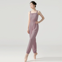 Combinaison de ballet pour enfants, femmes et filles, sans manches, pour adultes, entraînement de danse, pantalon de préchauffage, tenue de danse pour ballerines