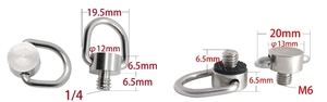Vis à fente en acier inoxydable LeGood avec anneau en D 1/4 M4 M6, logo personnalisé pour contrôleur intelligent - Product Image 4