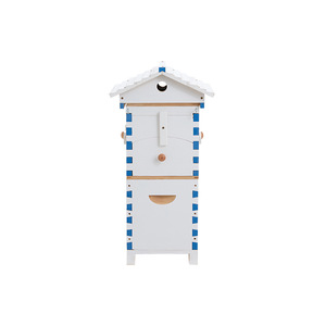 Toàn bộ 2 lớp mini trắng tổ ong siêu hộp brood nhà + 4x tự động chạy khung + 6 x brood sáp ong Lược - Product Image 6