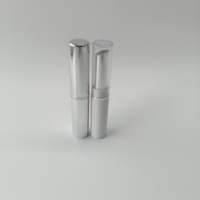 Tubes à lèvres en PETG avec bouchon à vis, argent métallisé, petits contenants vides pour gloss, Zhejiang Cosmetic