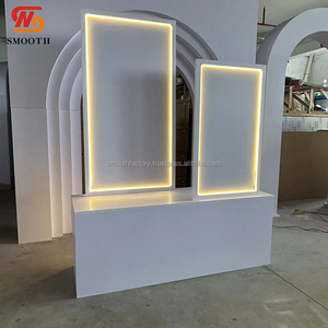 Fondo de Acrílico Blanco Personalizado con Logotipo para Decoración de Fiestas, Letrero de Bienvenida LED para Bodas, Fondo para Decoración de Eventos - Product Image 6