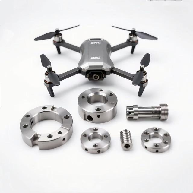 Custom CNC Machined UAV Drone Parts High Precision Aluminum Components for RC Drone Assembly