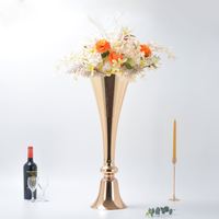 Vase en fer doré, centre de table de mariage, support à fleurs, NOUVELLE ARRIVÉE pour la décoration de la maison, de l'hôtel, des événements et des fêtes, style moderne