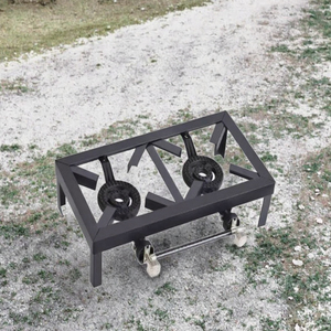 Hete hoekstaal roestvrijstalen LPG-batterij draagbare camping buitenkooktoestel commerciële kookplaat verwijderbare brander groothandel - Product Image 3