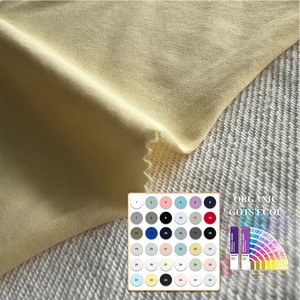 オーガニックコットンジャージー生地 32S 140gsm ニット生地 在庫あり GOTS認証 - Product Image 5