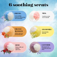 Ensemble de boules de sel de bain aux huiles essentielles mignonnes bombes de bain au sel pétillant aromathérapie sel de mer explosif 100g boules de bain moussant