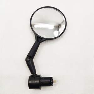 Miroir de vélo convexe noir de 19cm, support de guidon pour vélos de montagne, vélos de route, équipement de cyclisme - Product Image 1