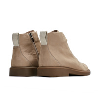 Bottes mi-mollet en cuir véritable pour hommes, style coréen, bottines tendance avec fermeture éclair pour l'hiver et l'automne