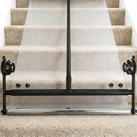 Applicateur de film de protection pour tapis JH-Mech, pour la pose de film, gain de temps, largeur réglable, en acier massif noir, applicateur de film pour tapis