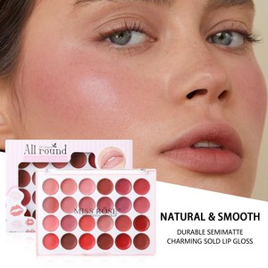 Nueva llegada 24 colores Skin Matte Lipstick ofrece hidratación transpirable fórmula de reparación Miss Rose Lipstick - Product Image 5