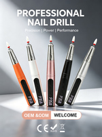 Ibelieve OEM ODM Stylo perceuse à ongles électrique sans fil, rechargeable, portable, mini, en acier inoxydable, avec poignée UK, pièce de rechange