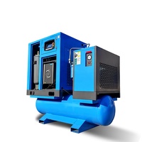 Compresseur d'air à vis 7,5 kW-22 kW, système intégré 4-en-1, moteur à aimant permanent, variateur de fréquence, refroidissement par air