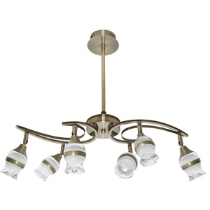 Lampada LED 6x5W 4000K, 2400lm, design in pelle, luce ideale per illuminazione generale e decorativa in spazi interni. - Product Image 1