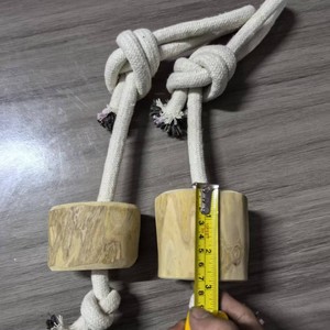 Eco-Friendly Modern <strong>Dog</strong> <strong>Chew</strong> <strong>Toys</strong> Coffee Wood Hemp <strong>Cotton</strong> <strong>Rope</strong> with Natural Teeth Cleaning Interactive Pet <strong>Toy</strong> for <strong>Dogs</strong> - Product Image 5