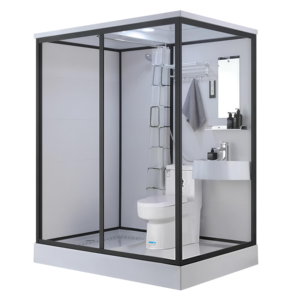 Unité de salle de bain préfabriquée au design moderne porte coulissante plateau rectangulaire cabines de <span class=keywords><strong>douche</strong></span> pliantes élégantes cloisons de toilette cabines de <span class=keywords><strong>douche</strong></span> - Product Image 3
