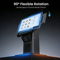 Sistema POS para Kiosco de Autoservicio, Venta al por Mayor y al Detal, Pantalla Táctil LCD de 21.5 Pulgadas y 10 Puntos, Carcasa Metálica, Android, Garantía de 18 Meses