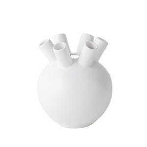2023 EW odern even holes hhite ereramic Decoration ase ASE <span class=keywords><strong>para</strong></span> <span class=keywords><strong>tulipanes</strong></span> - Product Image 3