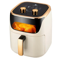 Fours 8L friteuses intelligentes friteuse à air multifonctionnelle mécanique voix écran tactile Friteuse électrique friteuse à air électrique