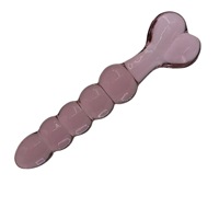 Dildo en verre rose en forme de cœur, nouveau style, jouet sexuel, stimulation du point G, dildo anal en verre