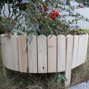 Bordure de clôture de jardin en bois bordure en bois fleur d'arbre - Product Image 1