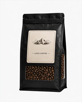 Sachet Doypack Personnalisé Anti-humidité Qualité Alimentaire avec Valve et Fermeture Éclair pour Emballage Supermarché, Épicerie et Commerce de Détail pour Café