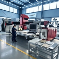 Machine de découpe à pont 5 axes GQ-3220CM, découpeuse de pierre CNC à servomoteur pour une haute productivité, pierre frittée, marbre, quartz, granit