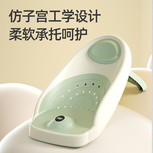 Support de bain pour bébé avec capteur de température, support antidérapant pour siège de baignoire pour nourrissons de 0 à 12 mois, conception de cadre en plastique - Product Image 4