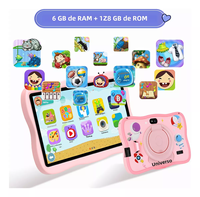 Tablet PC Anak Baru 7 Inci Android 15 Quad Core 8GB 128GB Wi-Fi Tahan Banting Tahan Air Layar Kapasitif untuk Edukasi