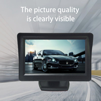 Tension 12v vision nocturne terne 4.3 pouces vue arrière Tft Lcd couleur HD étanche IP68 affichage de voiture