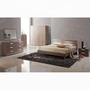 NOVA Queen – ensemble de <span class=keywords><strong>chambre</strong></span> à <span class=keywords><strong>coucher</strong></span> en mélamine, meubles, lit de mariage moderne, lit de King Size, lits d'adultes complets en bois - Product Image 1