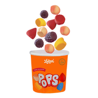 Es Krim Buah 3D Rasa Mangga Anggur Persik Stroberi Berbagai Rasa Halal Bersertifikat Kemasan 150g