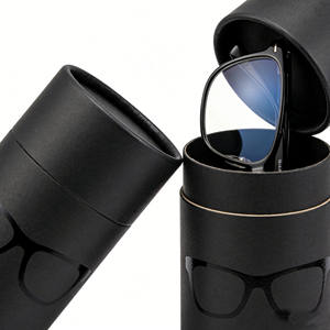 Estuche para Gafas de Sol Redondo Blanco Elegante OEM, Caja Rígida de Papel para Guardar Lentes - Product Image 5