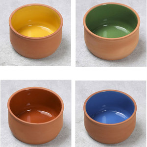 OEM ODM Nuevo y Creativo Tazón <span class=keywords><strong>de</strong></span> Terracota para Cena, <span class=keywords><strong>Plato</strong></span> <span class=keywords><strong>de</strong></span> Barro Personalizado para Servir Ensaladas, Vajilla Redonda para Postres - Product Image 2