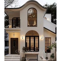 Ventanas de Aluminio y Vidrio con Rejilla Arqueada, Estilo Francés, Resistentes a Huracanes, Ventana Especial Redonda con Acristalamiento para Villa