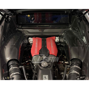 Nuevo Kit de Compartimento de Motor de Fibra de Carbono Drifton 488 GTB para Ferrari 2015-2018, Juego de Par de Compartimentos de Motor Mejorados - Product Image 2