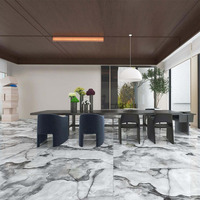 Carreaux de porcelaine vitrifiée émaillée de luxe 60x120cm pour la décoration de sols de villas modernes ou de chambres d'hôtel