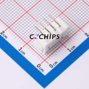 ZX-XH2.54-4PWZ Wire-to-Board Pin Header Bent Lead Through Hole,P=2.5mm Connector 1x4P 2.5mm Right Angle Insert XH - Product Image 2