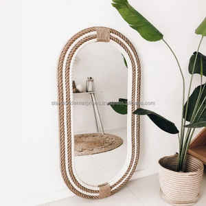 Espejo de hierro de forma redonda hecho a mano espejo de pared de diseño moderno para decoración de hotel y restaurante en casa disponible a precio - Product Image 3