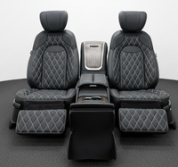 Kit de conversion de sièges aéro 4 places en cuir PU de luxe pour Land Cruiser LC, sièges VIP avec ventilation électrique, chauffage et massage pneumatique