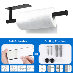 Porte-serviettes en papier facile à installer avec options adhésives et de perçage pour camping-car et petits espaces - Product Image 3
