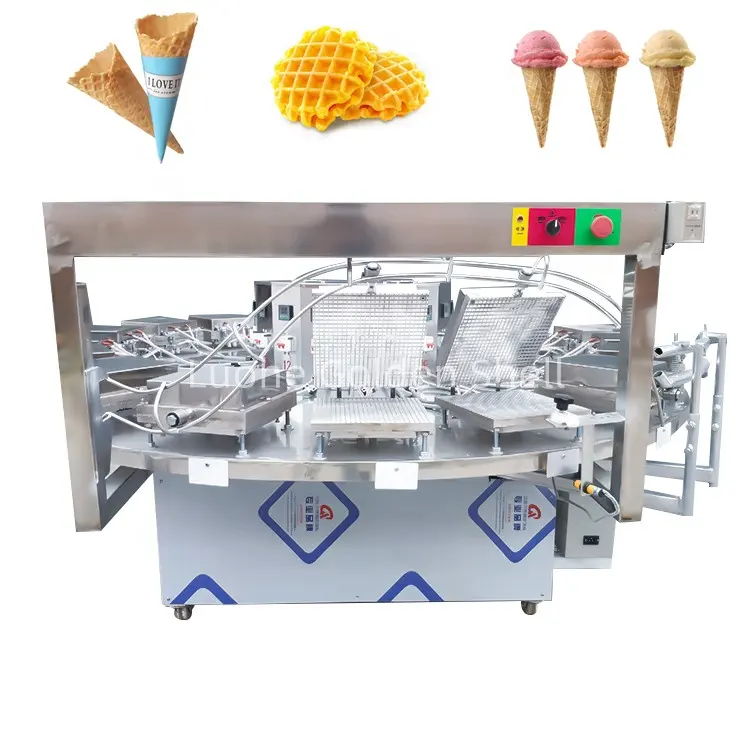 Hot Sale Machine Makes Egg Waffles Roll Wafer Ice Cream Cone Making Machine ice cream cone maker