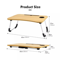 Bureau d'ordinateur Portable pliable, vente en gros, Table d'ordinateur Portable pliante en bois, bureau d'ordinateur sur le lit