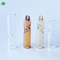Goede Kwaliteit Goedkope Prijs 9*35Mm Platte Mond Helder Glas Tips Glas Filter Tips Voor Houder