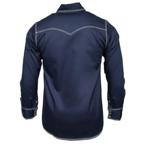 Camicia da Lavoro da Uomo a Maniche Lunghe Ignifuga NFPA 2112, Camicia FRC con Triple Cuciture per Saldatura - Product Image 4